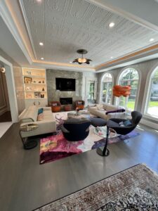 foyer feature ceiling wallpaper ideas