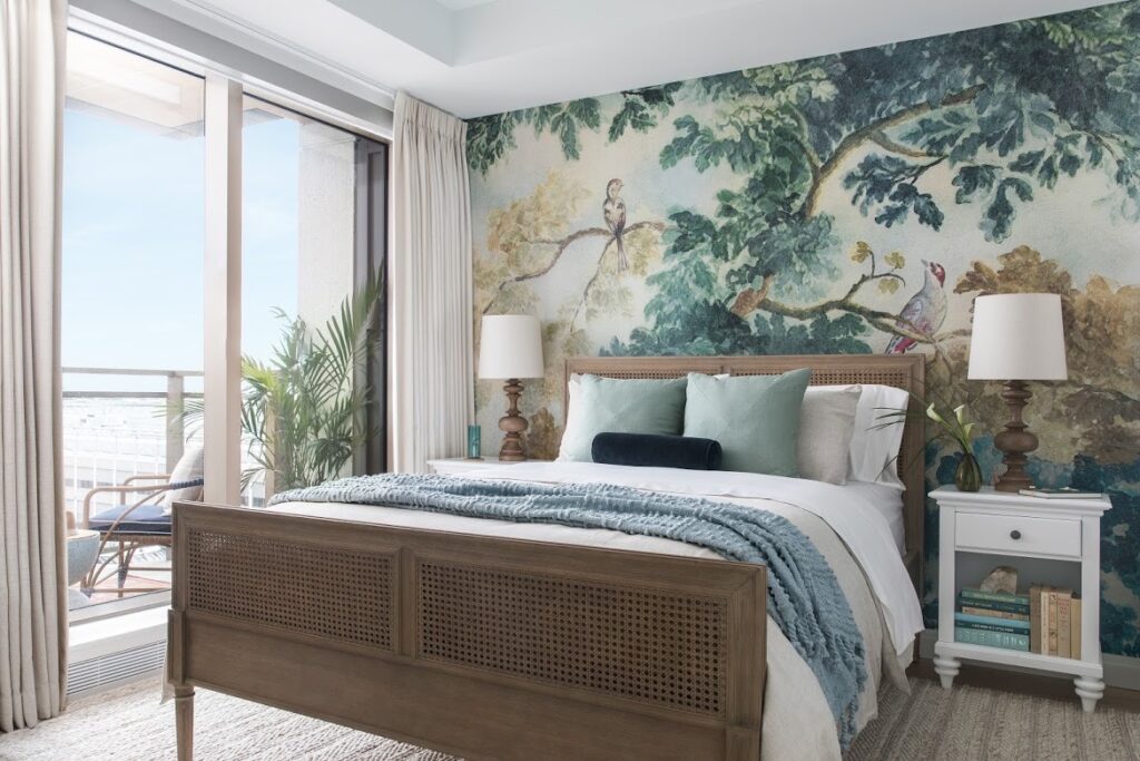 Accent Wall Example from Mike Bradshaw Wallcovering