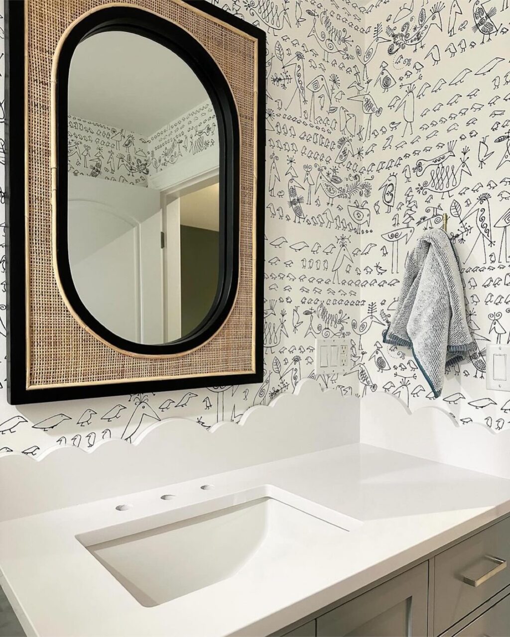 boys bathroom wallpaper